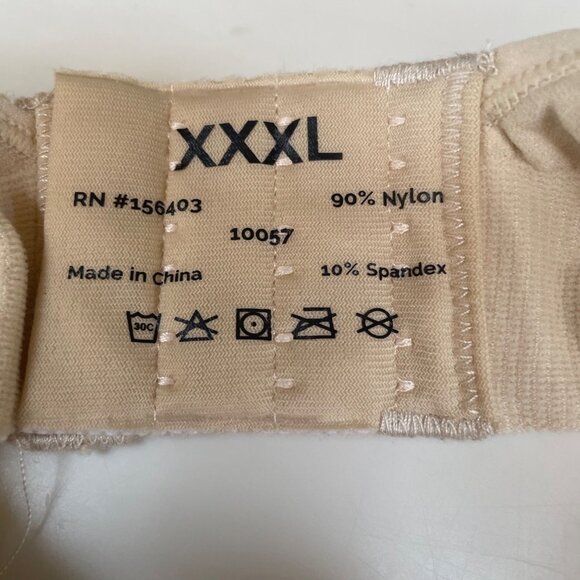 Truekind® Daily Comfort Wirefree Shaper Bra Tan Beige Nude Sz 3XL  10022 - Picture 4 of 5
